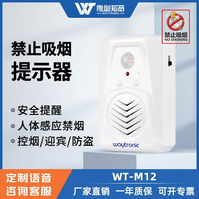 Weichuang M12 No Smoking Infrared Voice Prompt with Entry Alert and Human Sensor Doorbell Timer