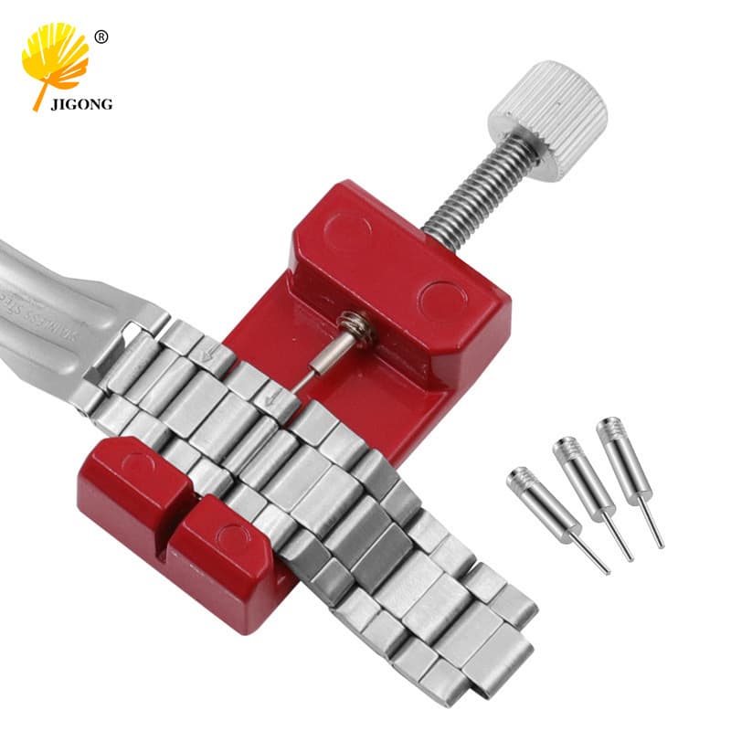 Wholesale Red Watch Link Remover Strap Adjustment Tool Metal Watch Repair Tool Steel Band Pin Pusher