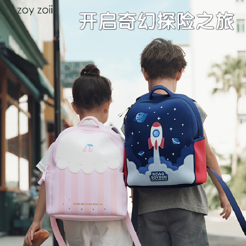 Zoyzoii Backpack for Elementary School Students Girls Grades 1-6 Large Capacity Lightweight Cute Cartoon