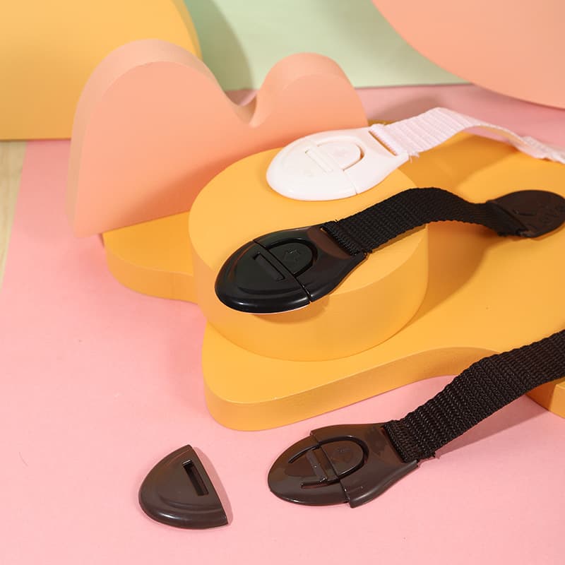 Multifunctional safety lock, child bag lock, drawer lock, refrigerator lock, baby anti-collision and anti-pinch protective product.