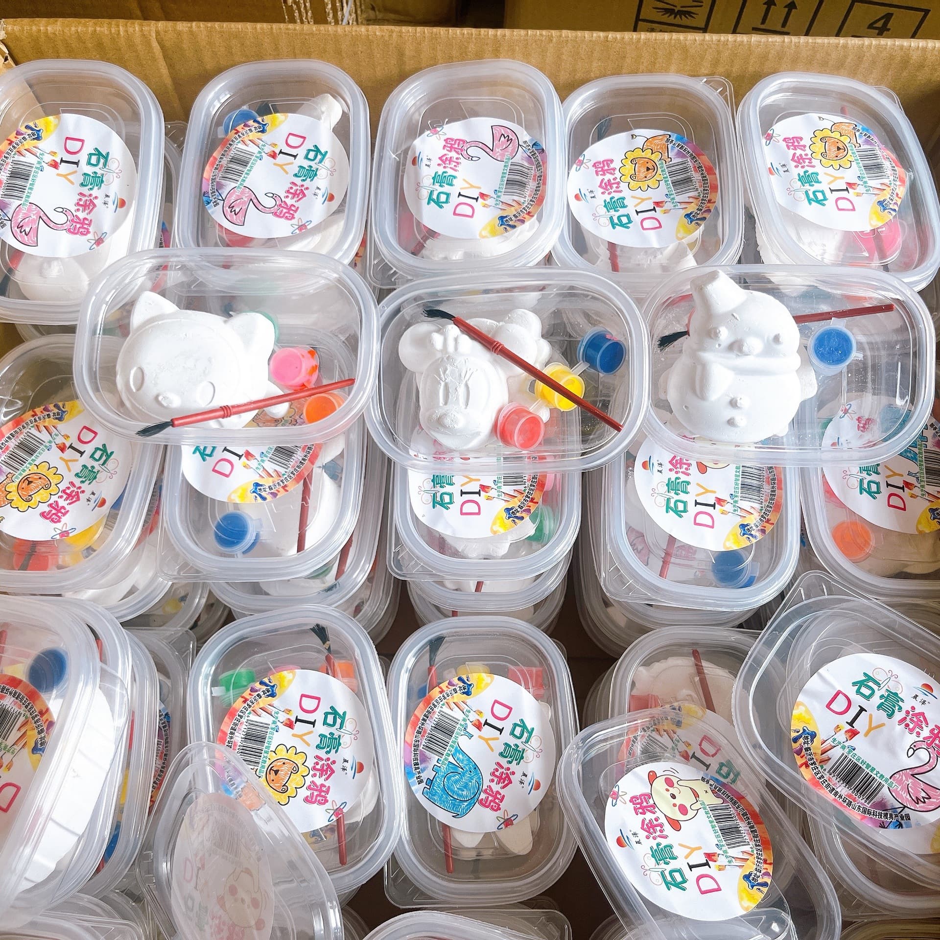 Children's DIY Plaster Doll Handmade Doodle Painting Ground Promotion Toy Kindergarten Class Back-to-School Giveaway Gift
