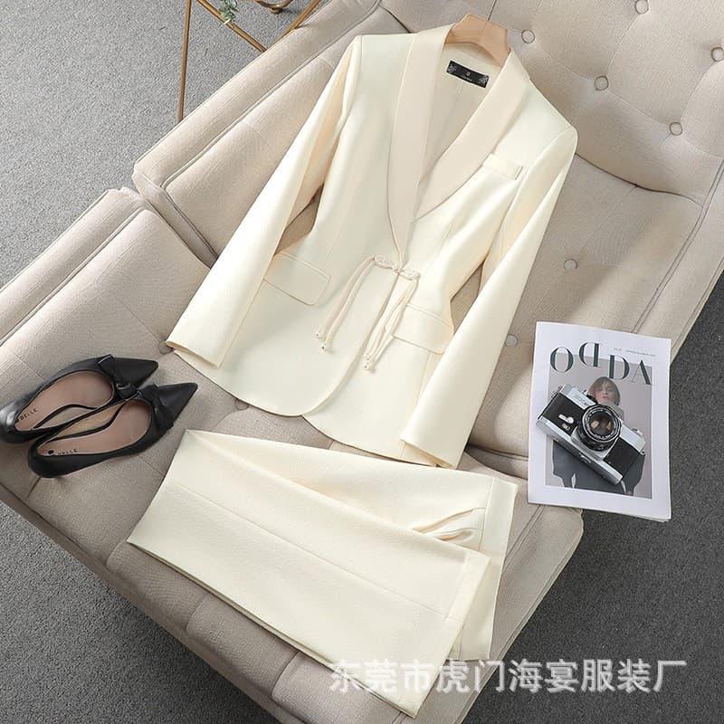 New Chinese style suit jacket for women spring and autumn 2024 new professional suit commuting formal suit management work clothes