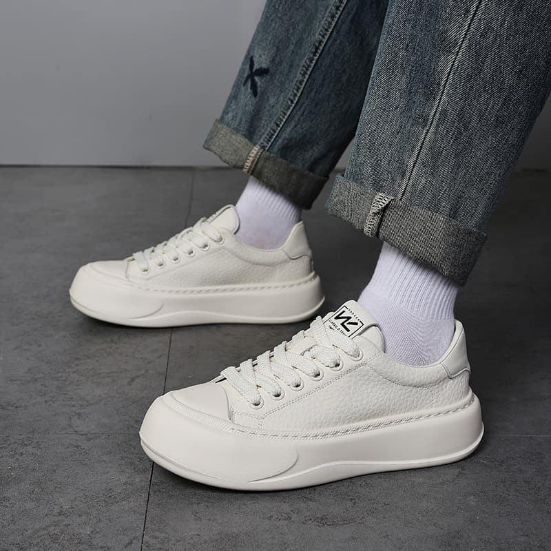 2026 New Summer Versatile Sneakers Breathable Trendy Men's Shoes Mesh Casual Shoes Thick-Soled Height-Increasing Wholesale