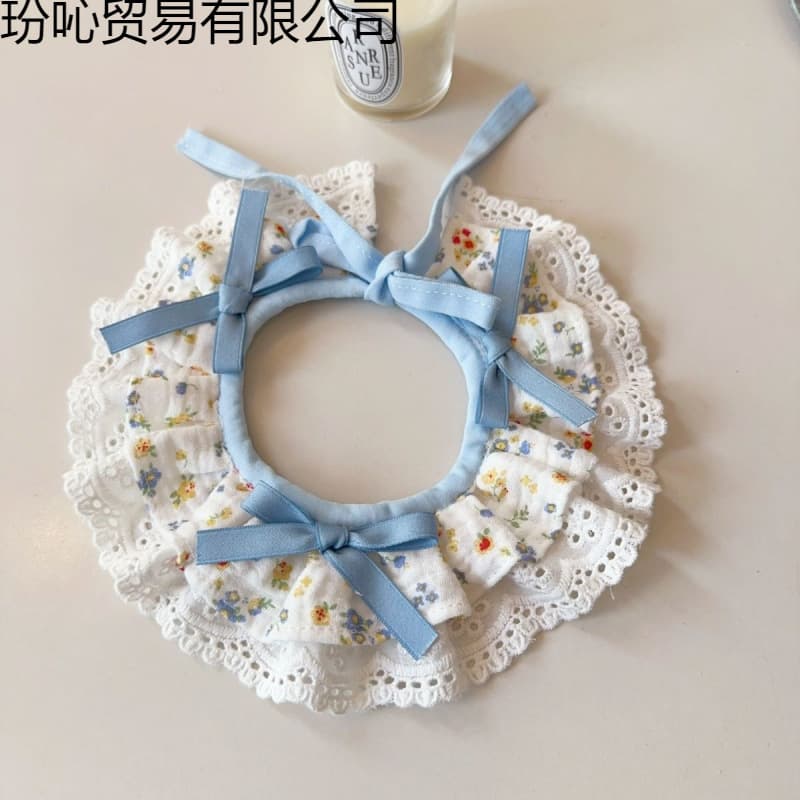 Cat Pet Bib Lace Accessory Scarf Drool Decorative Necklace Dog Cute British Shorthair Bib Drop Shipping
