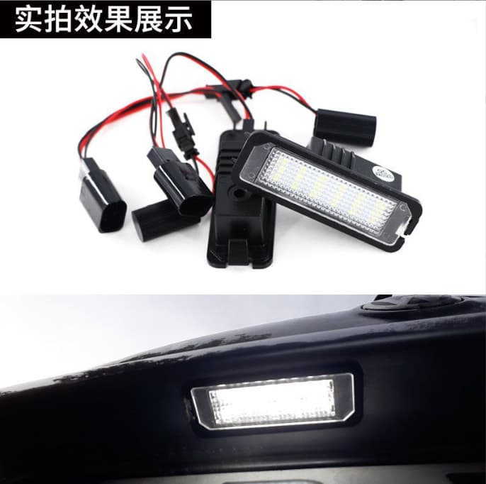LED License Plate Light for Volkswagen Golf 5/6/7 Passat Phaeton Polo Scirocco Skoda