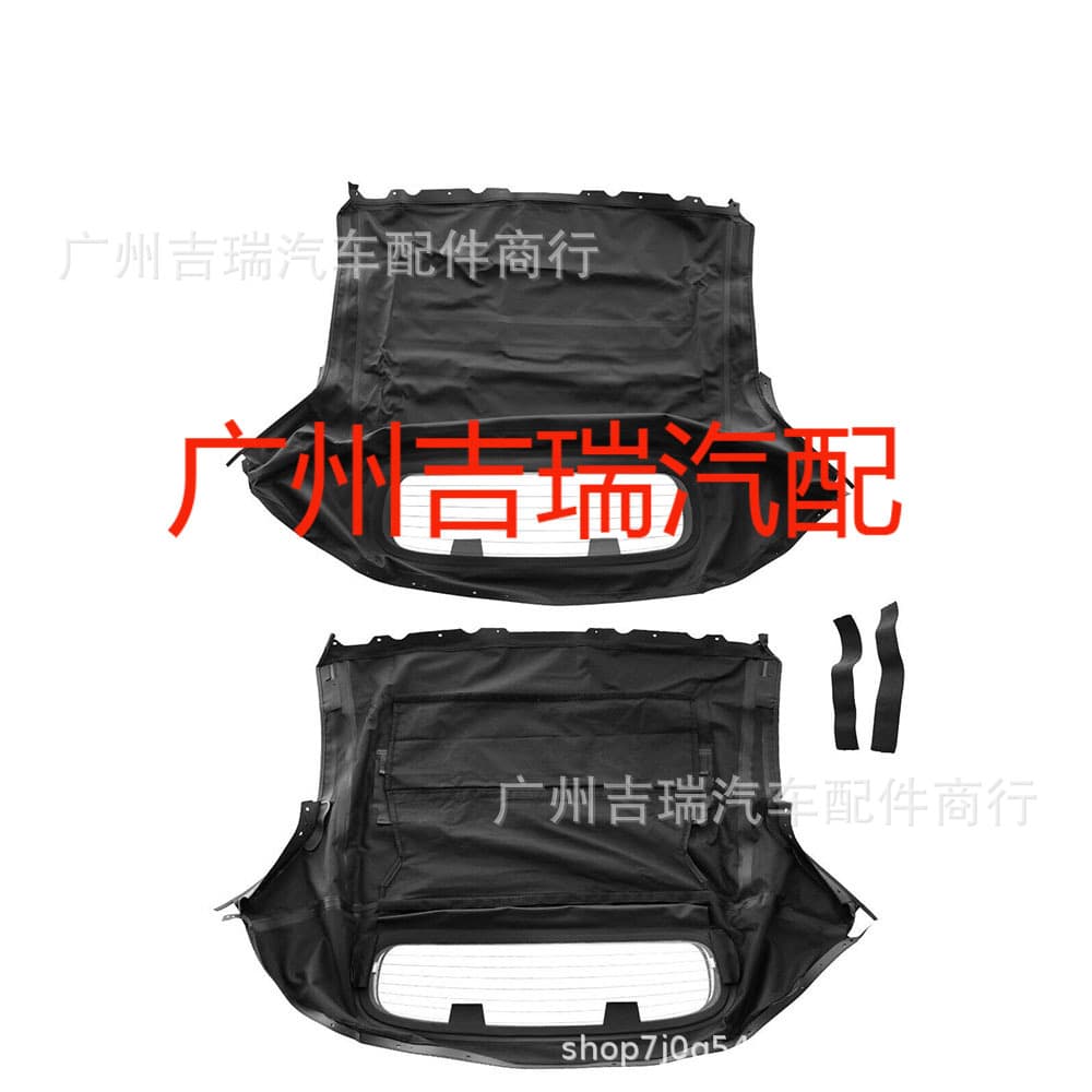 For Nissan 350Z 3.5L V6 Adjustable Soft Top with Heated Glass Window Black NIS-3493