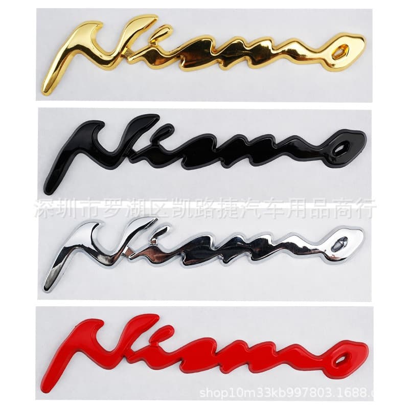 Suitable for personalized car labels, new Sylphy Tiida Teana car stickers, NISMO modified metal labels, 3D three-dimensional car label stickers