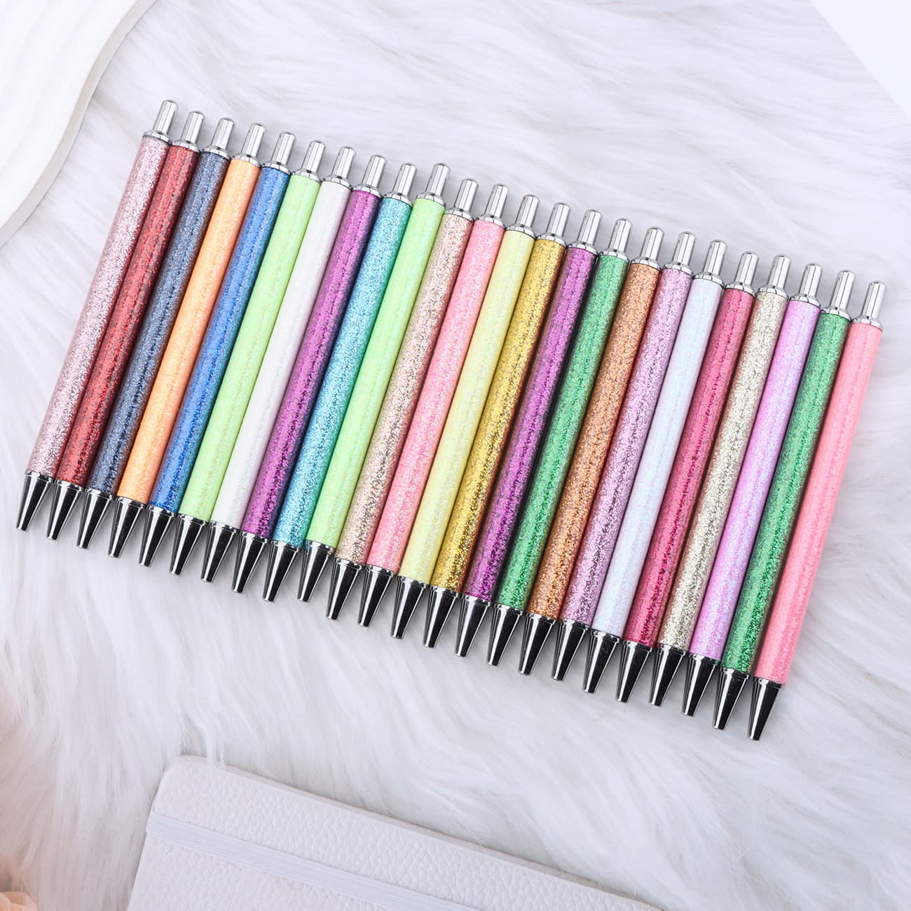 Hot-selling gold powder ballpoint pen, creative sparkling holiday gift glitter pen, printable logo advertising ballpoint pen