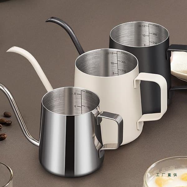 304 Stainless Steel Coffee Kettle, Household Pour-Over Coffee Maker, Small Portable with Scale, Default Option