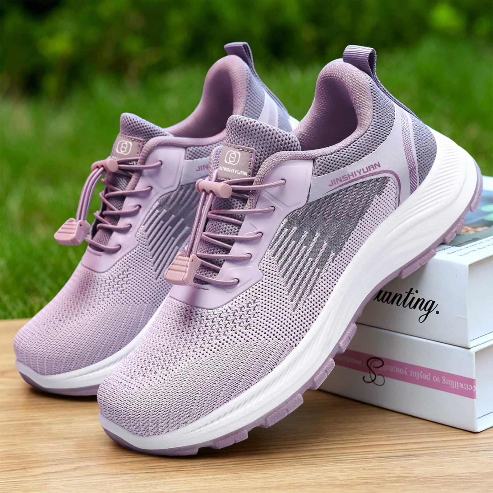 Summer New Senior Walking Shoes for Women, Comfortable Mesh Breathable Lightweight Anti-Slip Mother Shoes