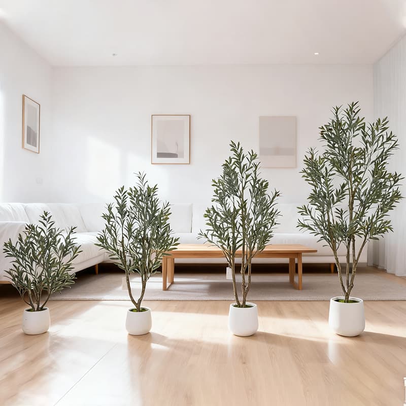 Artificial Detachable Olive Green Plant Olive Tree Nordic Indoor Home Floor Decoration Landscaping Mall Decoration Potted Plant