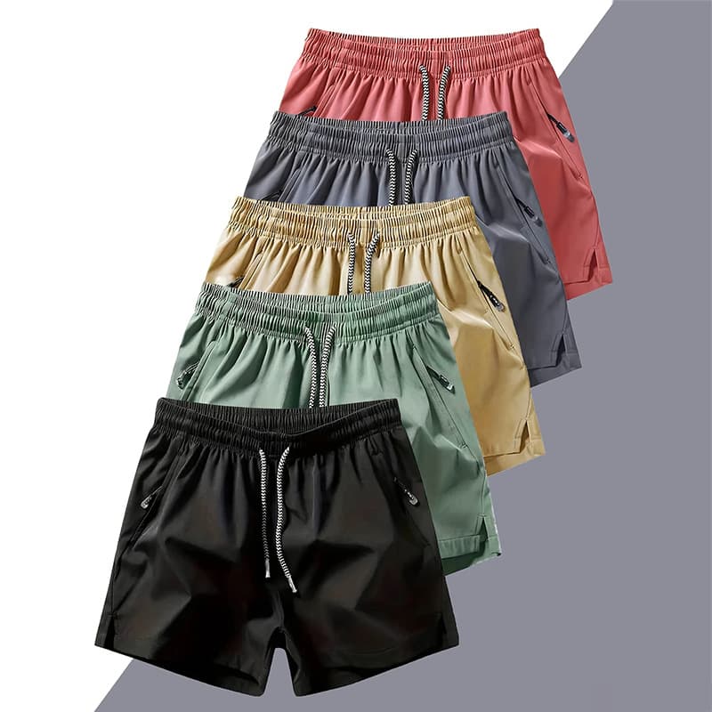 Cross-border Custom Edition EU Size Summer Ice Silk Five-Point Pants Men's Casual Sports Basketball Shorts Loose Training Shorts