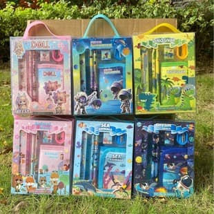 Children's Day Learning Supplies Wallet Set Creative Stationery Kindergarten Birthday Sanrio Stationery Set Collection