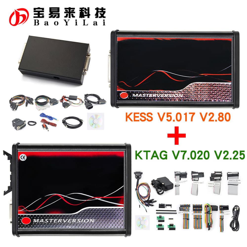 KESS V5.017 V2.8 KTAG V7.020 V2.25 2in1 K-Suite Red PCB European version