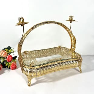 Factory Direct Cross-border European-style Fruit Bowl, Central Asian Glass Tableware Table Decoration, Uzbekistan Ornament