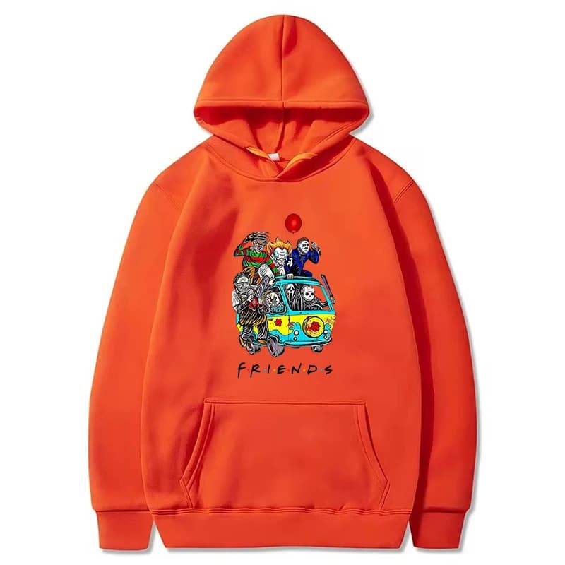 【Cross-border EU Size】Friends Horror Movie Printed Hoodie Men's Hoodie