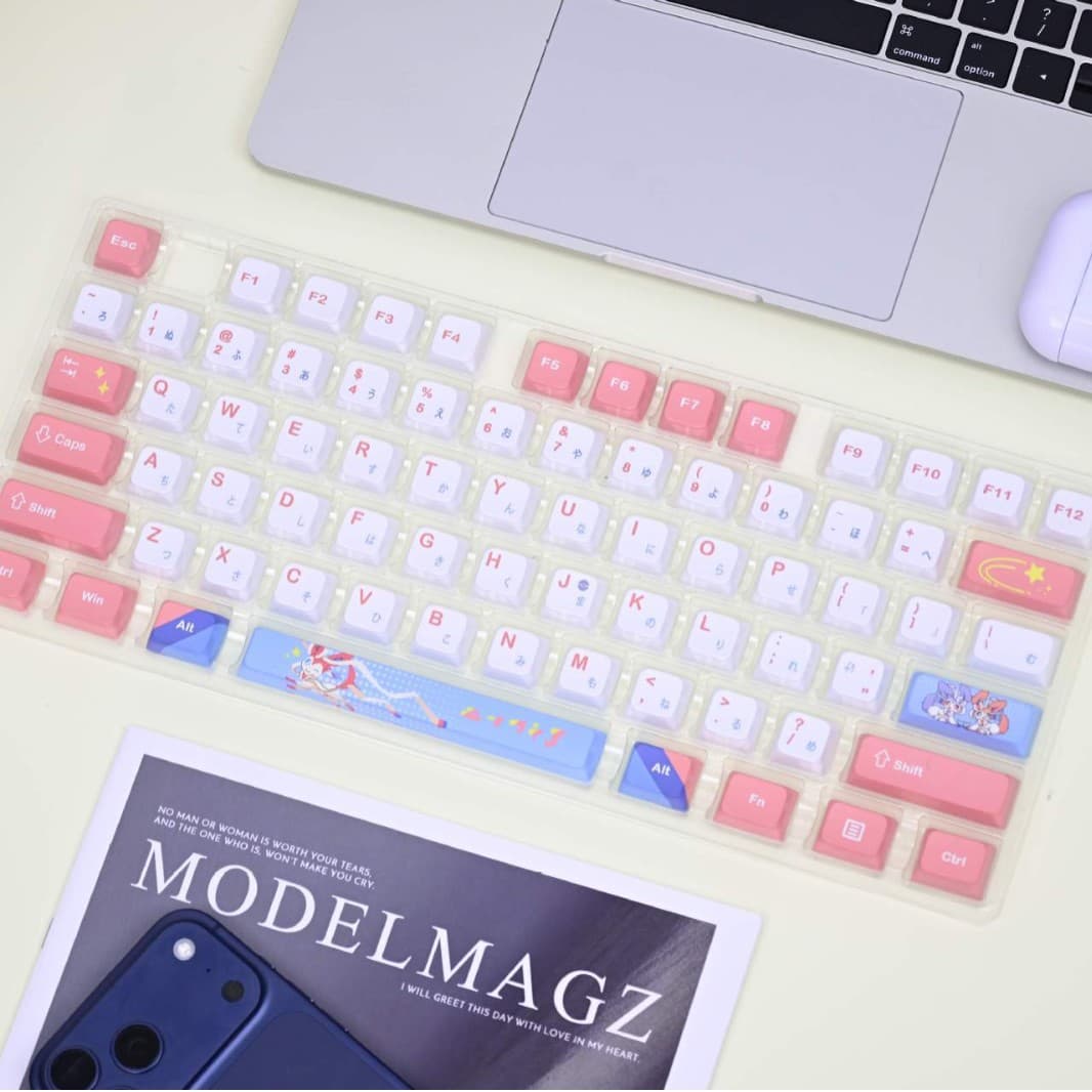 New thermal transfer mechanical keyboard keycaps (108 keys) blank consumables factory direct sales