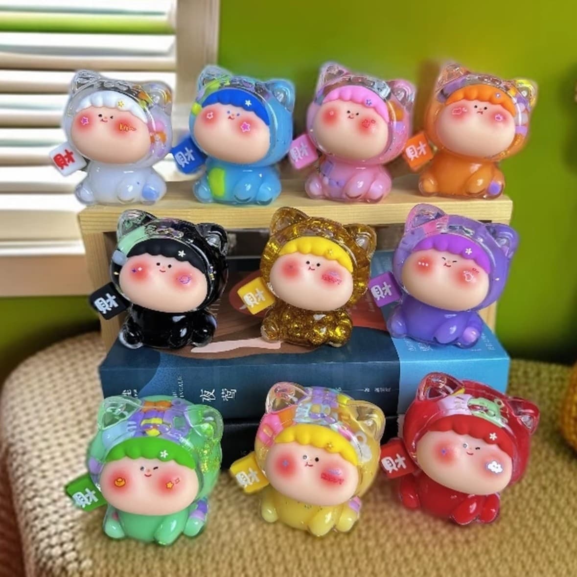 Popular TikTok Cute Lucky Cat Blind Box Toy Creative Desktop Ornament Decoration Wholesale