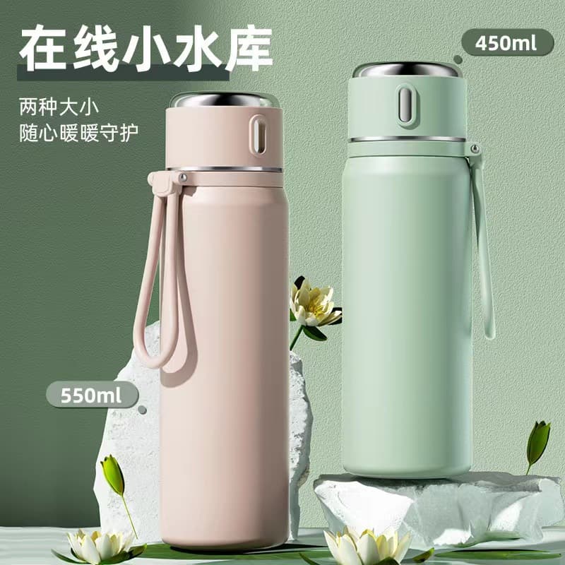 Thermos cup for girls with good looks 316 stainless steel water cup wholesale food grade special water cup for children and students going to school