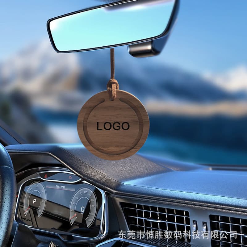 Wood Car Air Freshener Pendant - Practical Car Accessory for Rearview Mirror