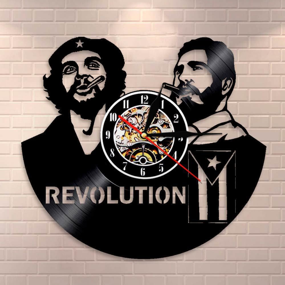 Record Wall Clock Vinyl Wall Clock Creative Retro Nostalgic Che Guevara Vinyl Record Wall Clock