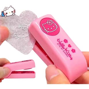 Hello Kitty Cartoon Embosser Cute Stress-Relief Stamp for College Students Vintage Style Kitty KT Embosser