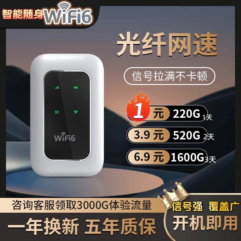 Mobile Wireless Portable WiFi Hotspot for Phone, Home, Rental, Construction Site, University Dormitory, Outdoor, Live Streaming