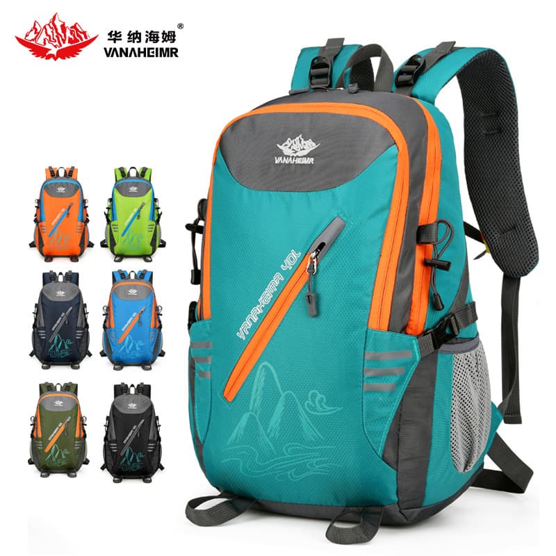 Huanahaim Outdoor Hiking Backpack for Men and Women, Large Capacity Double-Shoulder Bag for Sports, Outdoor Camping, and Travel