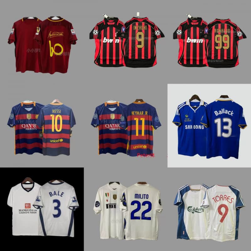 Retro Argentina Brazil Spain Netherlands M Germany AC England Sant Ts Juventus L Real M jersey