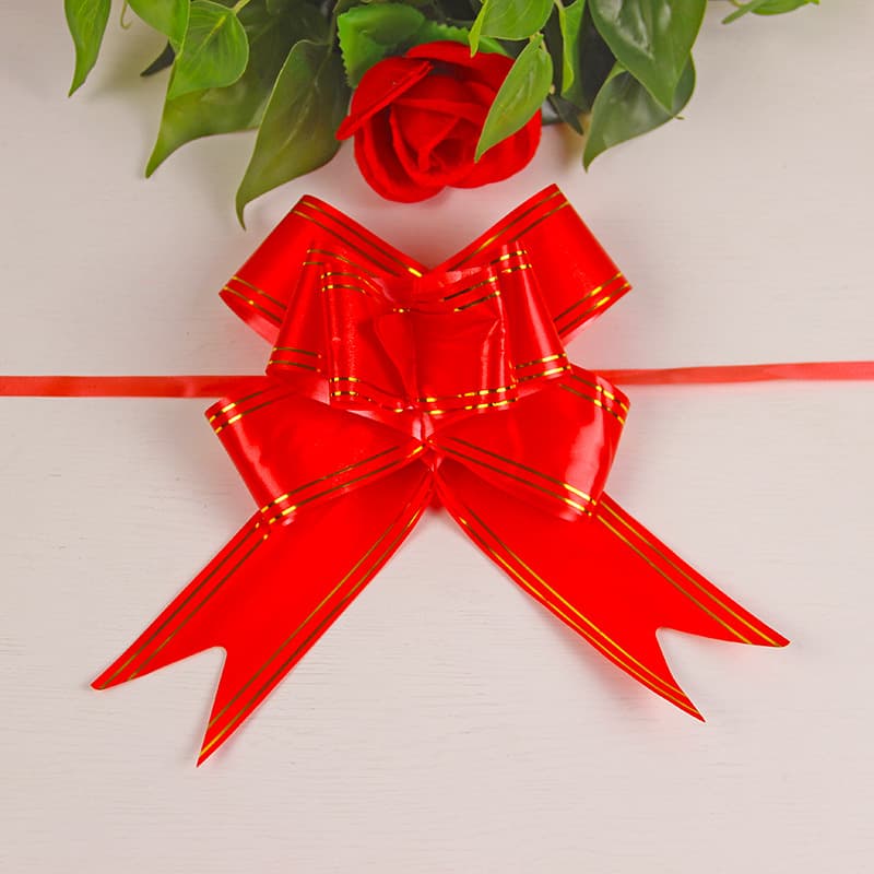 Wedding Car Decoration Hand-Pull Ribbon Bow, Large Butterfly Wedding Pull Ribbon, Gift Wrapping Bow Wholesale