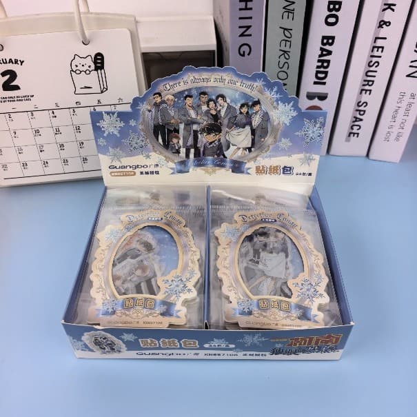 Guangbo K657108 Genuine Detective Conan Sticker Pack Student Journal DIY Water Bottle Luggage Decorative Stickers