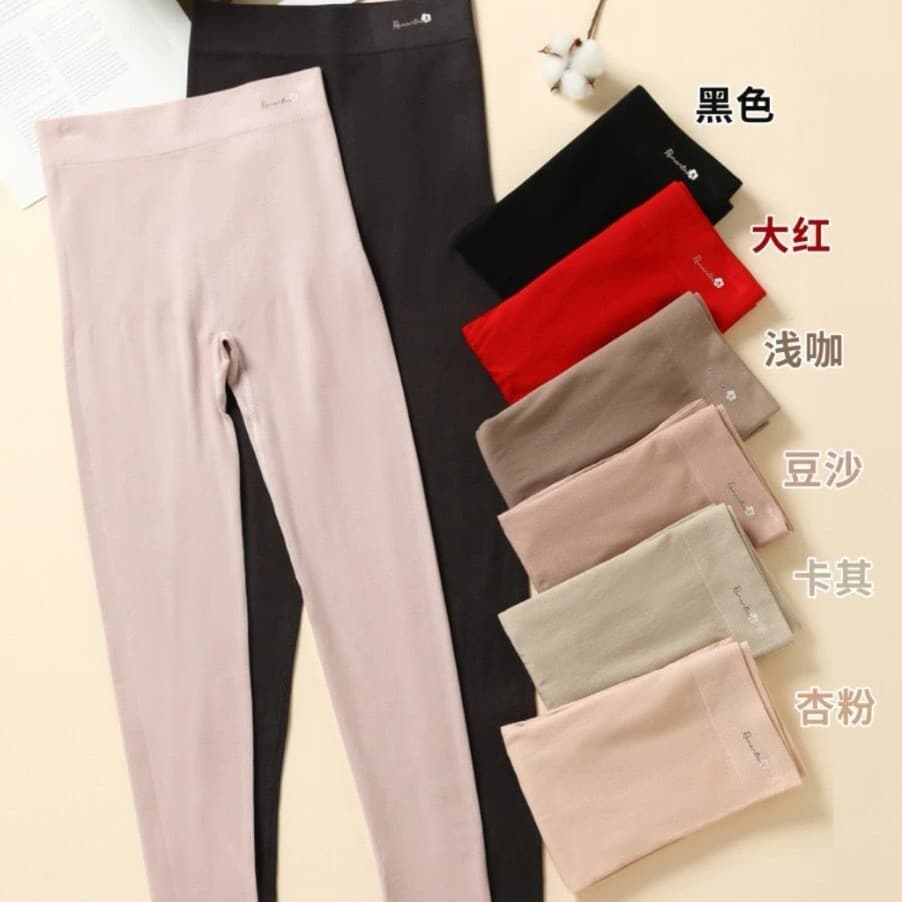 6731# Women's Seamless Body Shaping Thermal Pants, One Size, 90-130, Comfortable, Skin-Friendly, Breathable Leggings, Wholesale Special Offer