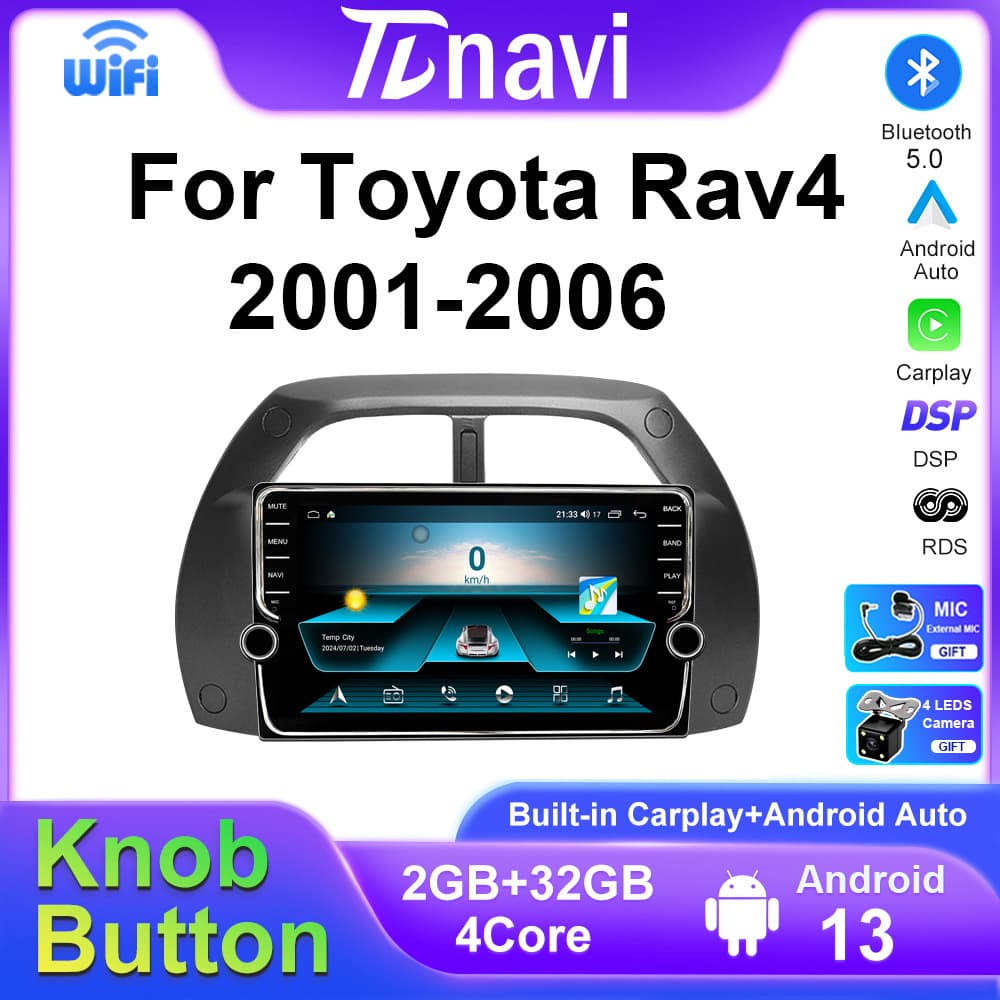 Cross-border supply, suitable for Toyota RAV4 2001-2006 car Android carplay navigator all-in-one machine