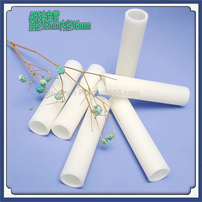 Factory Wholesale ABS Plastic Tube Curtain Suitcase Hard Tube Support ABS White Toy Accessories Plastic Round Tube