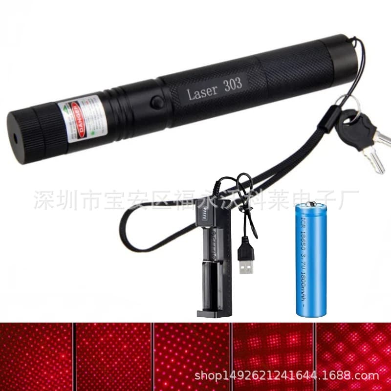 Laser303 High-Power Laser Flashlight Green Starry Sky Single-Point Laser Pointer for Sand Table and Real Estate Presentation Pen