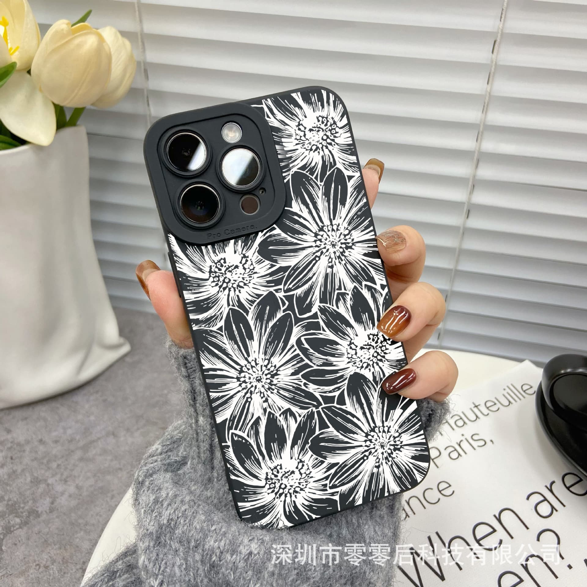 New Chrysanthemum Compatible Apple 15 Phone Case for iPhone 12 Pro Max 14/13/11/XS Max Eye 16