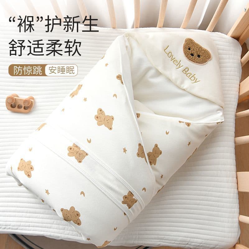 Baby swaddle blanket, newborn baby blanket, maternity room cotton, spring, autumn, winter, summer, 0-3 months, thickened small blanket.