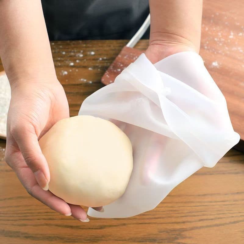 Food-grade silicone dough kneading bag, non-stick kitchen dough proofing tool for hands-free baking