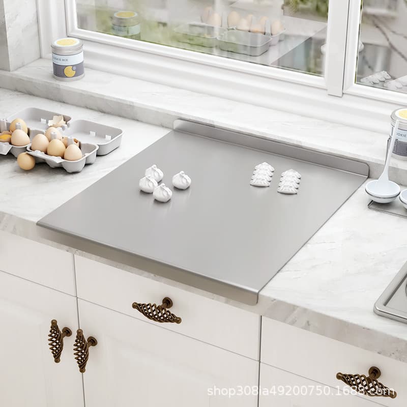 Stainless Steel Cutting Board Panel, Household and Baking Rolling Pin Panel, Thickened Large Kitchen Chopping Board