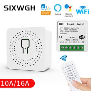 Smart Switch eWeLink WiFi Remote Wireless Timer Switch Controller Voice Control