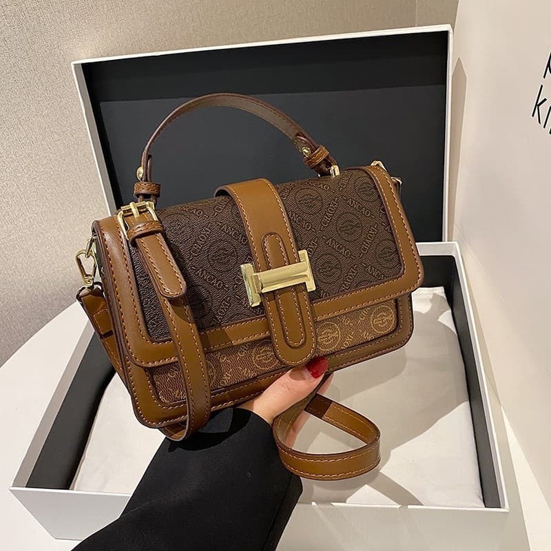 Cross-border Premium Textured Niche Women's Bag New European and American Vintage Fashionable Simple and Elegant Shoulder Bag Crossbody Bag