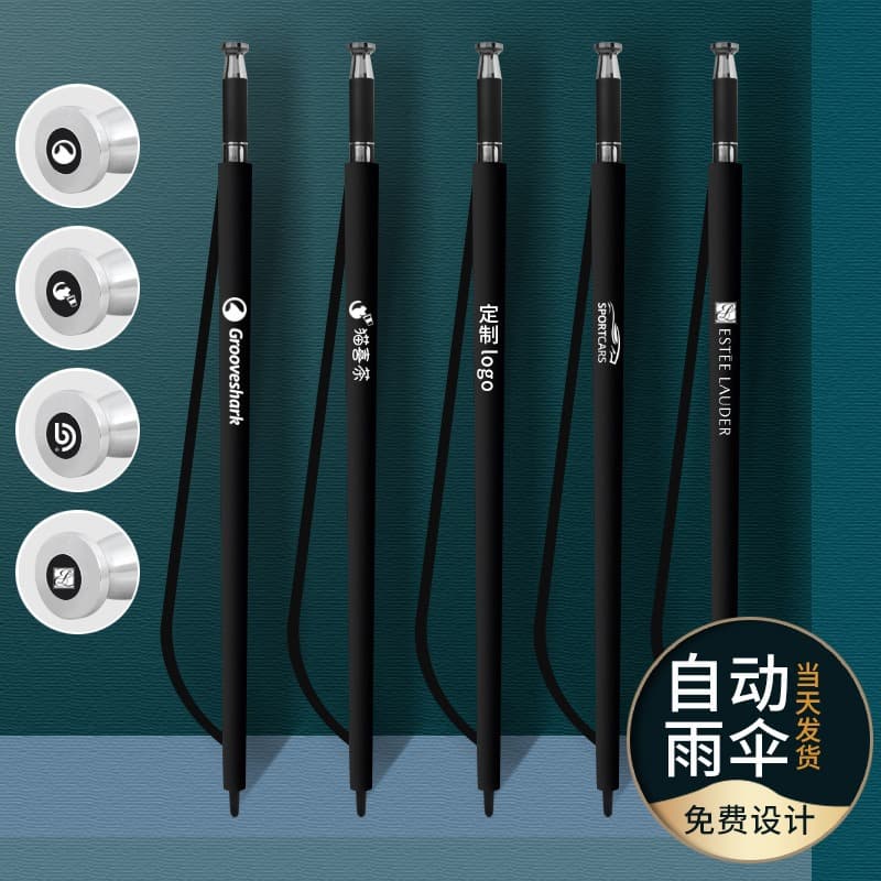 Double oversized silver-plated golf umbrella rain umbrella full fiber long handle straight rod advertising umbrella custom logo
