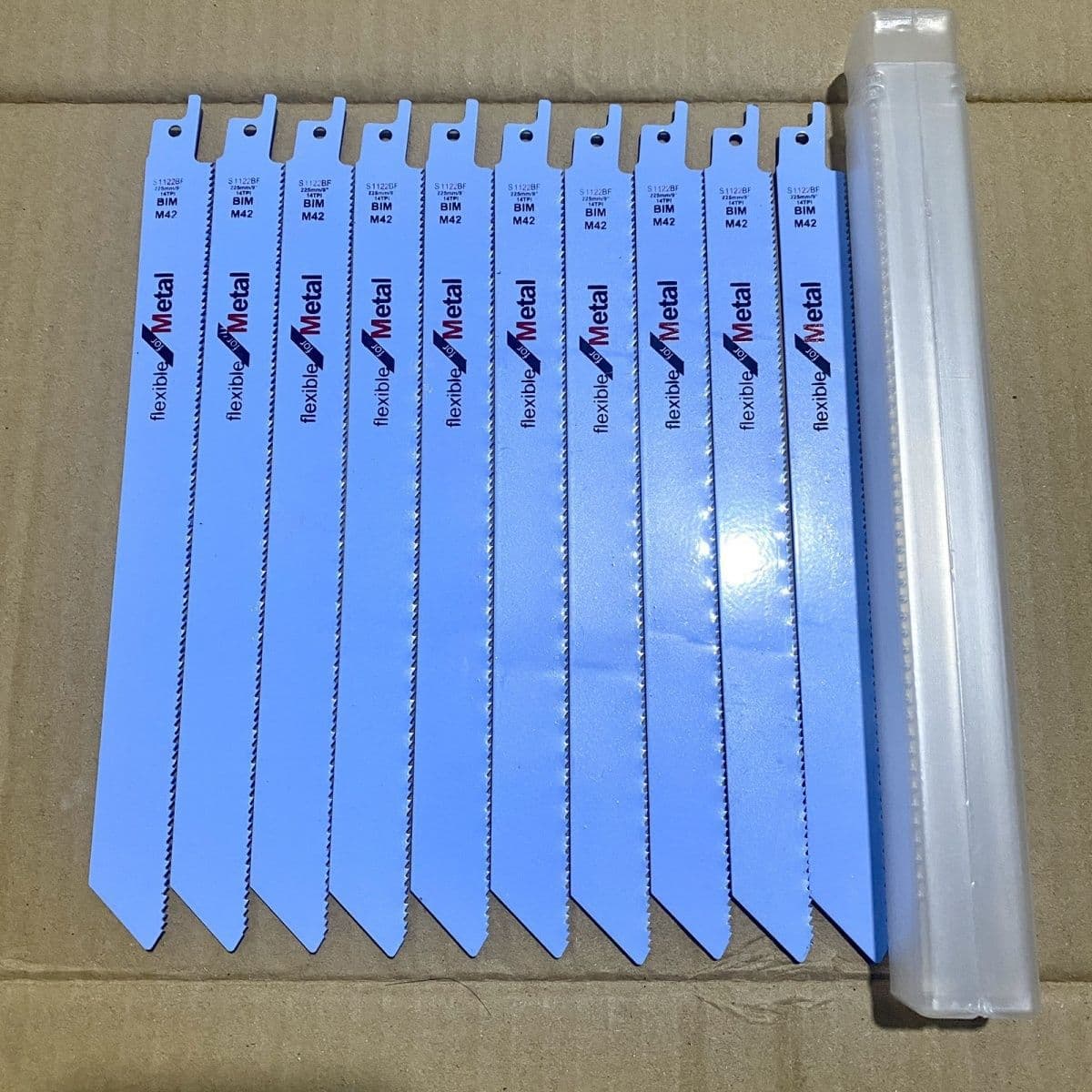 Reciprocating Saw Blades, 10pcs Metal Saw Blades Saber Saw Blades 22.5cm Length High-Speed Steel Teeth Cross-border