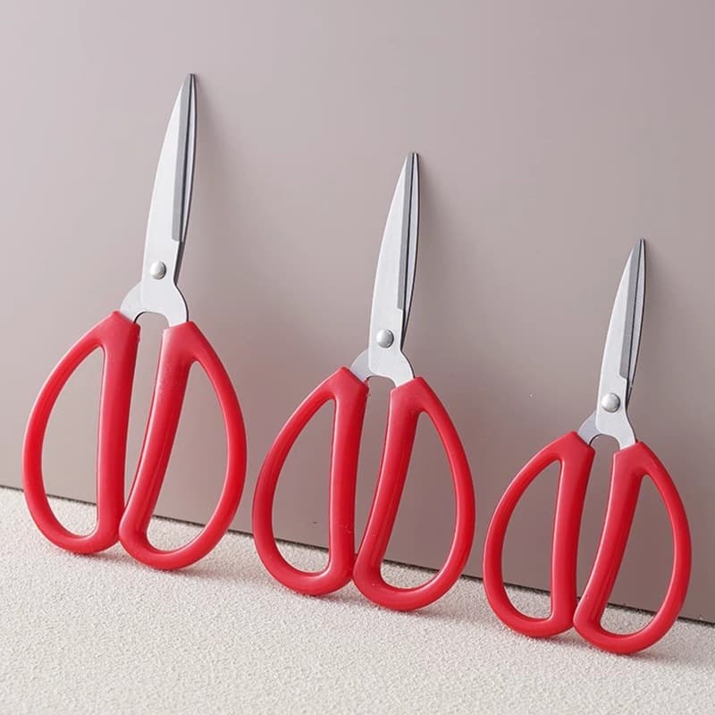 Stainless Steel Household Kitchen Scissors, Office Scissors, Wedding Celebration Red Scissors, Industrial Sewing Thread Cutters, Wholesale in Stock