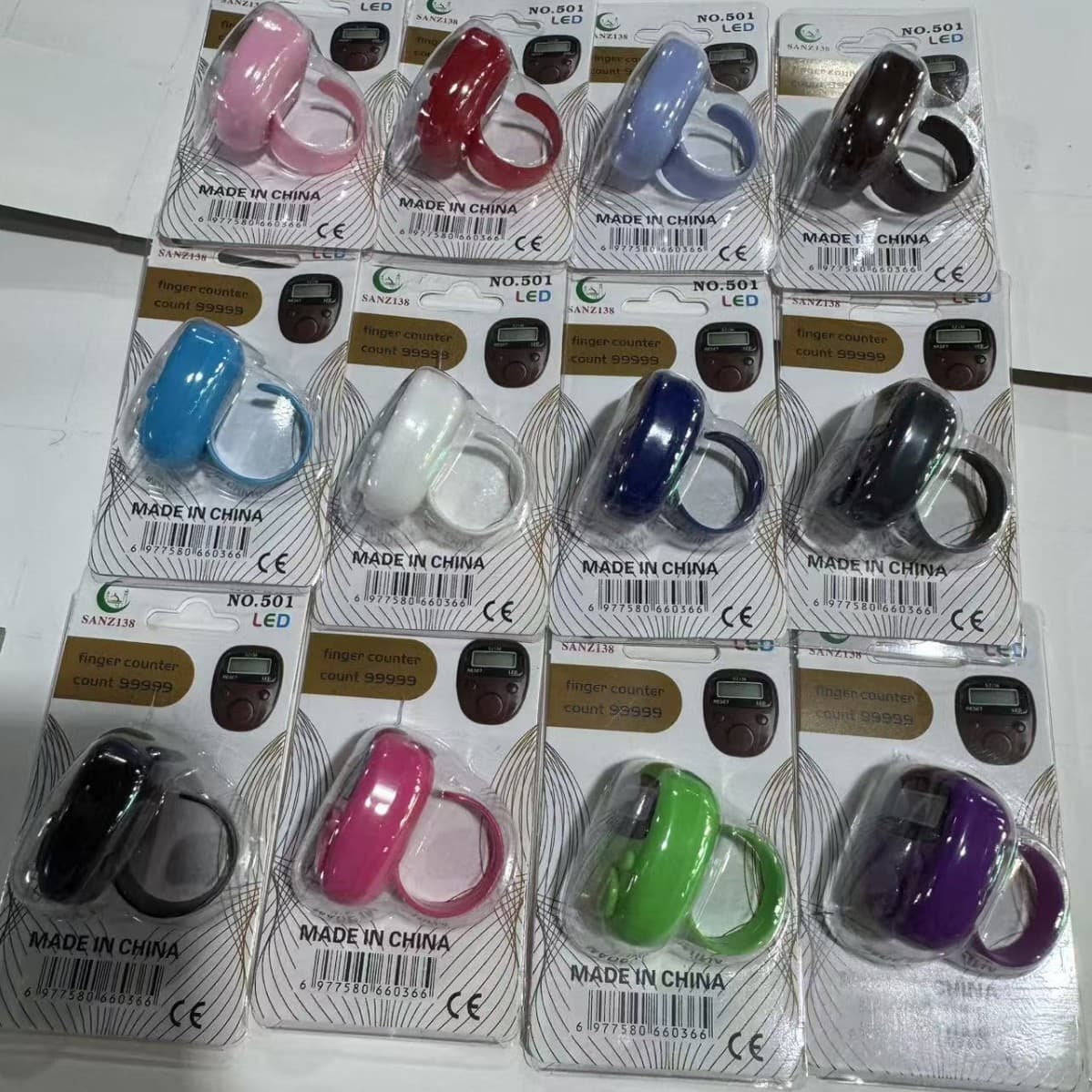 Ring Style Counter with LED Light Portable Electronic Counter Mini Counter People Flow Counter