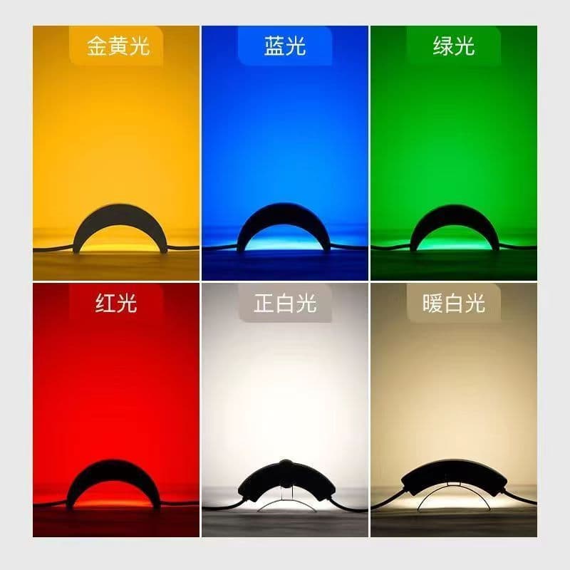 Factory Stock LED 3W Outdoor Yellow Light Corrugated Lamp 220V High Voltage Tile Light for Ancient Building Roof Crescent Light