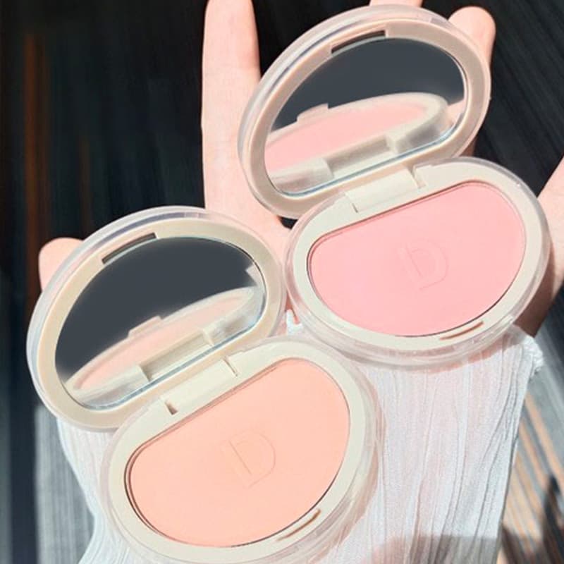 DaimAnpu Blush Powder Natural Brightening Single Color Blush Pure Desire Volumizing Blush Setting Makeup Blush for Girls