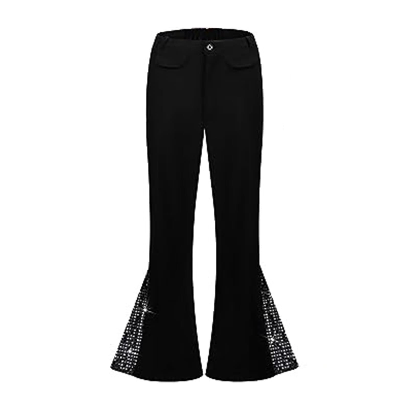 2023 Amazon New 70s Boys Classic Casual Retro Sequined Flare Pants
