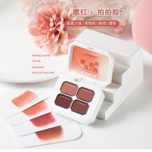 VINIMAY New 4-Compartment Solid Nail Gel Blush Stamping Gel Gradient Blending Concealer Gel for UV/LED Curing