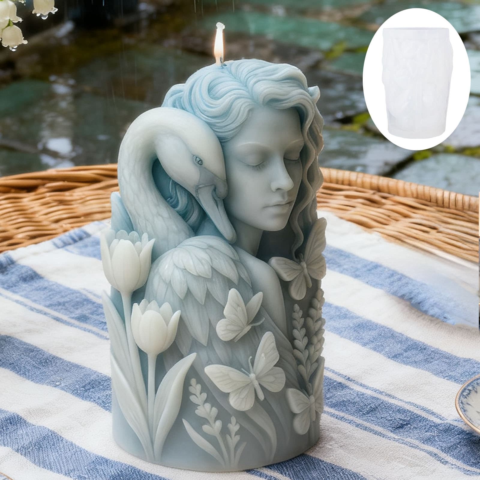 Wenxin Scented Candle Silicone Mold DIY Candle Creative Ornament 3D Three-dimensional Mold